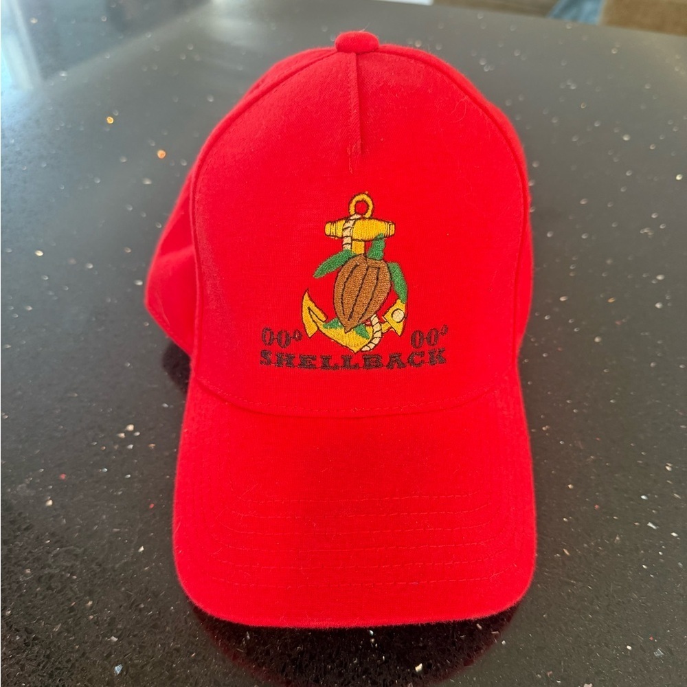 Red Shellback Embroidered Cap